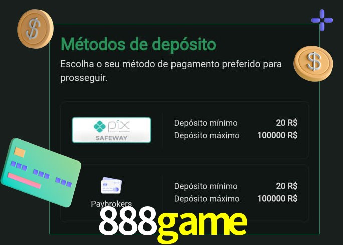 O cassino 888game oferece uma grande variedade de métodos de pagamento